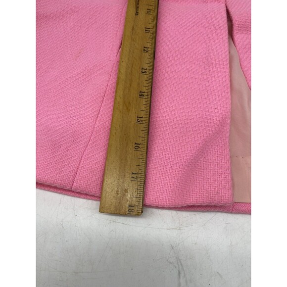 Adorable Pink Little Girls Cape w￼/ 3 Buttons Arm holes 18” Long 1960s Poncho - Picture 13 of 16